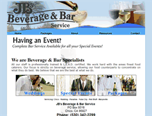 Tablet Screenshot of jbsbeverageandbar.com